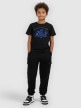mini: Chłopięcy t-shirt z nadrukiem 4F 4FJWSS26TTSHM2815 - czarny (3)