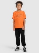 mini: Chłopięcy t-shirt z nadrukiem 4F 4FJWSS26TTSHM3007 - pomarańczowy (5)