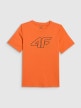 mini: Chłopięcy t-shirt z nadrukiem 4F 4FJWSS26TTSHM3007 - pomarańczowy (7)