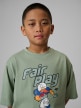 mini: Chłopięcy t-shirt z nadrukiem 4F 4FJWSS26TTSHM3012 - zielony (5)