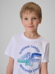 mini: Chłopięcy t-shirt z nadrukiem 4F 4FJWSS26TTSHM3284 - biały (3)