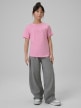 mini: Dziewczęcy t-shirt z nadrukiem 4F 4FJRSS26TTSHF3455 - różowy (5)