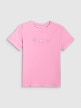mini: Dziewczęcy t-shirt z nadrukiem 4F 4FJRSS26TTSHF3455 - różowy (7)