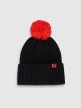 mini: Dziecięca czapka z pomponem 4F 4FJRAW25ACAPU0745 - czarna (1)
