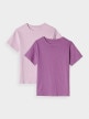 mini: Dziecięcy t-shirt basic (2-pack) 4F 4FJRAW24TTSHU2562 - multikolor (5)