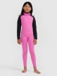 mini: Dziewczęca bielizna termiczna ocieplana (góra) 4F 4FJRAW25UBRUF112 - różowa (5)