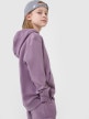mini: Dziewczęca bluza dresowa nierozpinana z kapturem 4F 4FJRAW24TSWSF1831 - fioletowa (3)