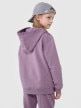 mini: Dziewczęca bluza dresowa nierozpinana z kapturem 4F 4FJRAW24TSWSF1831 - fioletowa (5)