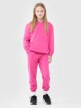 mini: Dziewczęca bluza dresowa nierozpinana z kapturem 4F 4FJRAW24TSWSF1831 - różowa (5)