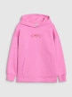 mini: Dziewczęca bluza dresowa nierozpinana z kapturem 4F 4FJRSS25TSWSF2235 - różowa (6)