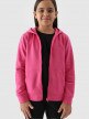 mini: Dziewczęca bluza dresowa rozpinana z kapturem 4F 4FJWMM00TSWSF1315 - różowa (5)