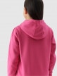 mini: Dziewczęca bluza dresowa rozpinana z kapturem 4F 4FJWMM00TSWSF1315 - różowa (3)