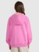 mini: Dziewczęca bluza nierozpinana z kapturem 4F 4FJRAW25TSWSF2467 - różowa (12)