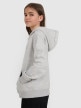 mini: Dziewczęca bluza nierozpinana z kapturem 4F 4FJRMM00TSWSF2465 - szara (9)