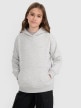 mini: Dziewczęca bluza nierozpinana z kapturem 4F 4FJRMM00TSWSF2465 - szara (7)