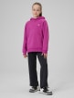 mini: Dziewczęca bluza nierozpinana z kapturem 4F 4FJRSS26TSWSF3040 - różowa (6)
