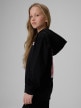 mini: Dziewczęca bluza rozpinana z kapturem 4F 4FJRSS26TSWSF2902 - czarna (3)