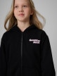 mini: Dziewczęca bluza rozpinana z kapturem 4F 4FJRSS26TSWSF2902 - czarna (4)