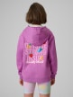 mini: Dziewczęca bluza rozpinana z kapturem 4F 4FJRSS26TSWSF2902 - fioletowa (7)
