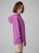 mini: Dziewczęca bluza rozpinana z kapturem 4F 4FJRSS26TSWSF2902 - fioletowa (3)