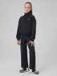 mini: Dziewczęca bluza treningowa bez kaptura 4F 4FJRSS26TFSWF0990 - czarna (5)