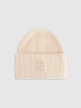  4F JUNIOR Dziewczęca czapka zimowa 4F 4FJRAW25ACAPF0811  beżowa Beżowy