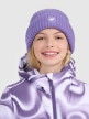 mini: Dziewczęca czapka zimowa odblaskowa 4F 4FJRAW25ACAPF0750 - fioletowa (1)