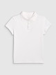 mini: Dziewczęca koszulka polo 4F 4FJRAW25TPTSF0740 - biała (7)