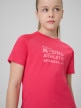 mini: Dziewczęca koszulka treningowa 4F 4FJWSS26TFTSF1962 - różowa (4)