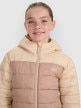 mini: Dziewczęca kurtka puchowa pikowana 4F 4FJRAW25TDJAF0771 - beżowa (4)