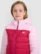 mini: Dziewczęca kurtka puchowa pikowana 4F 4FJRAW25TDJAF0771 - różowa (1)