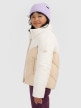 mini: Dziewczęca kurtka puchowa pikowana 4F 4FJRAW25TDJAF0807 - beżowa (3)