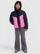 mini: Dziewczęca kurtka puchowa pikowana 4F 4FJRAW25TDJAF0807 - różowa (2)