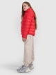 mini: Dziewczęca kurtka puchowa pikowana 4F 4FJRAW25TDJAF0816 - czerwona (5)
