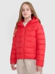 mini: Dziewczęca kurtka puchowa pikowana 4F 4FJRAW25TDJAF0816 - czerwona (3)