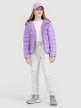 mini: Dziewczęca kurtka puchowa pikowana 4F 4FJRAW25TDJAF0816 - fioletowa (2)
