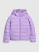mini: Dziewczęca kurtka puchowa pikowana 4F 4FJRAW25TDJAF0816 - fioletowa (6)