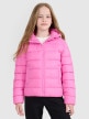 mini: Dziewczęca kurtka puchowa pikowana 4F 4FJRAW25TDJAF0816 - różowa (4)
