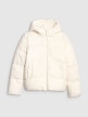 mini: Dziewczęca kurtka puchowa pikowana 4F 4FJRAW25TDJAF0825 - biała (19)
