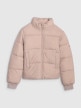 mini: Dziewczęca kurtka puchowa pikowania 4F 4FJRAW25TDJAF0806 - beżowa (8)