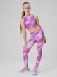 mini: Dziewczęce legginsy treningowe 4F 4FJRSS26TFTIF519 - multikolor (1)