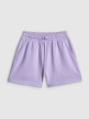 mini: Dziewczęce spodenki dresowe 4F 4FJWSS26TSHOF777 - fioletowe (7)