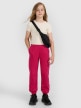 mini: Dziewczęce spodnie dresowe 4F 4FJWAW25TTROF1242 - różowe (1)