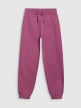 mini: Dziewczęce spodnie dresowe joggery 4F 4FJRAW25TTROF1616 - fioletowe (6)