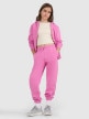  4F JUNIOR Dziewczęce spodnie dresowe joggery 4F 4FJRAW25TTROF1616  różowe Różowy