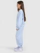 mini: Dziewczęce spodnie dresowe joggery 4F 4FJRAW25TTROF1642 - niebieskie (3)