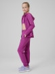 mini: Dziewczęce spodnie dresowe joggery 4F 4FJRSS26TFTRF1458 - różowe (3)
