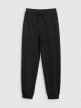  4F JUNIOR Dziewczęce spodnie dresowe joggery 4F 4FJWMM00TTROF1189  czarne Czarny
