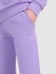 mini: Dziewczęce spodnie dresowe joggery 4F 4FJWSS25TTROF1099 - fioletowe (3)