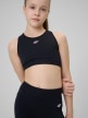 mini: Dziewczęcy biustonosz treningowy 4F 4FJRSS26USBAF280 - czarny (4)